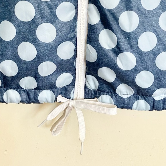 Adidas Originals Tokyo Windbreaker Blue Polka Dot Full Zip Jacket Women’s Medium - Picture 7 of 13